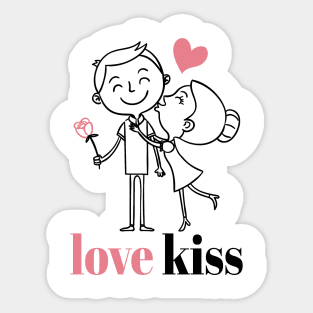 love kiss Sticker